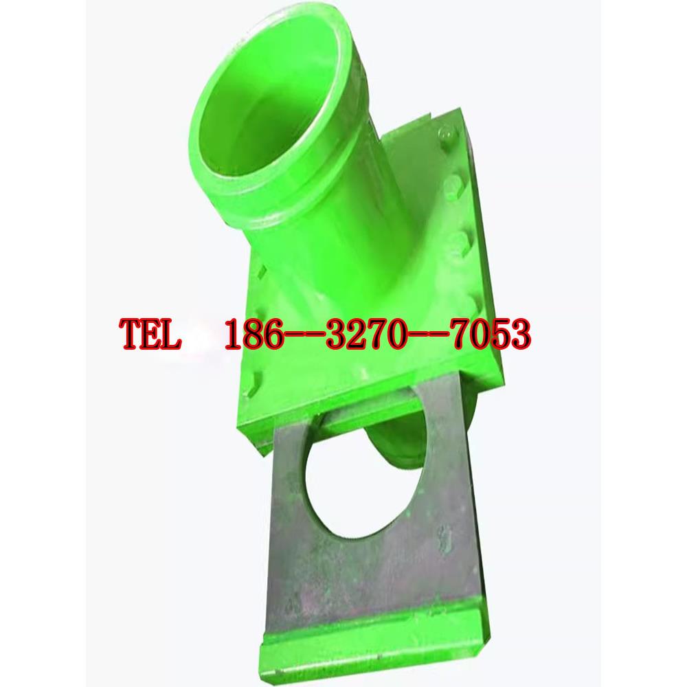 混凝土截止阀地泵三通输送泵人字管DN125高低压90度三通换向阀