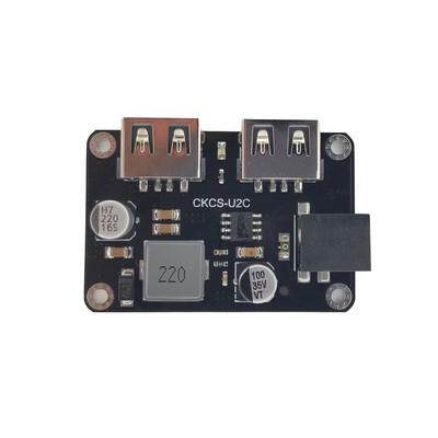 双USB输出 9V/12V/24V转5V3A DC-DC降压模块 车载USB充电器不虚标
