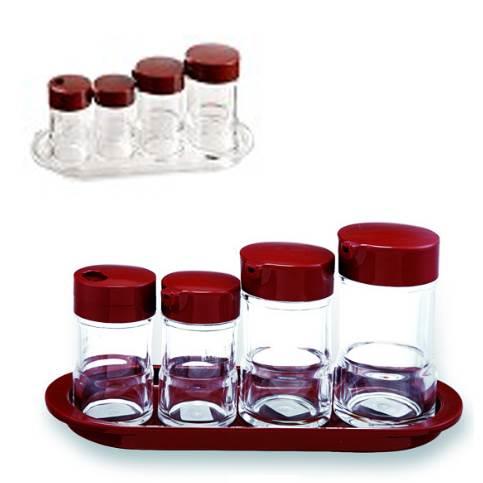 餐桌油壶 调味瓶 亚克力油瓶 亚克力酱油瓶 调味罐套装 牙签筒 5