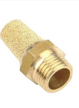 宝塔型铜件消声器PST-M5 1分 2分 3分 4分 6分 1寸黄铜黄色消声器