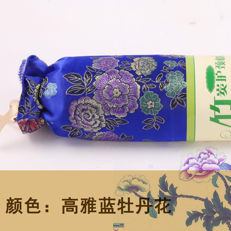 竹炭颈椎枕头糖果枕护颈按摩颈椎枕头竹炭颗粒圆枕