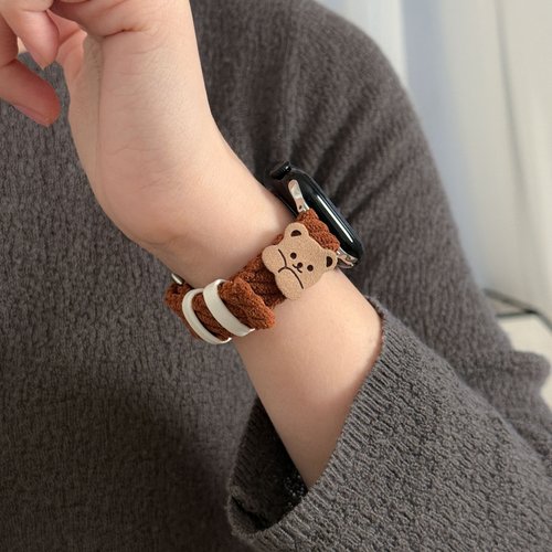 适用苹果手表iwatch表带可爱小熊