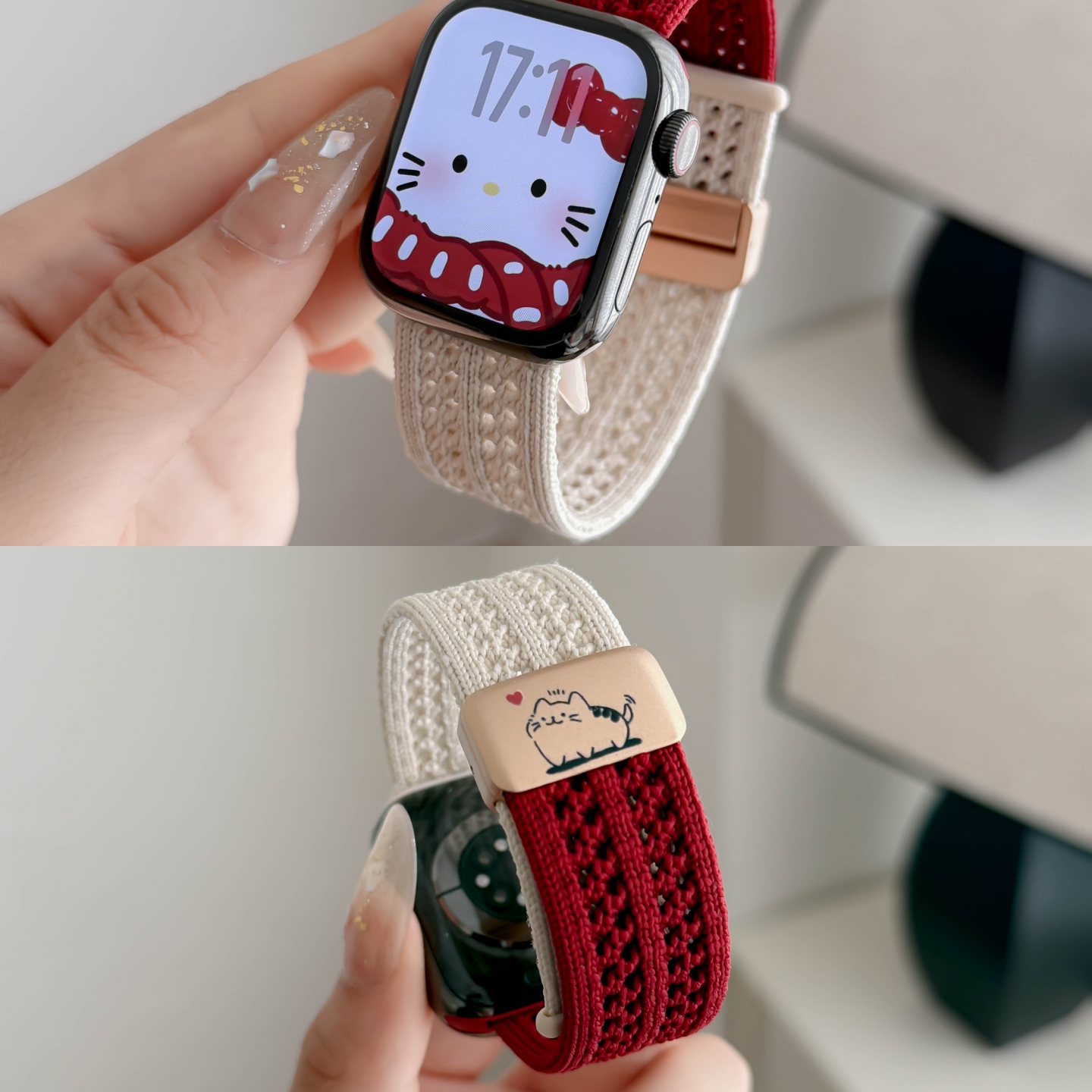 2026款红色星光适用苹果手表表带