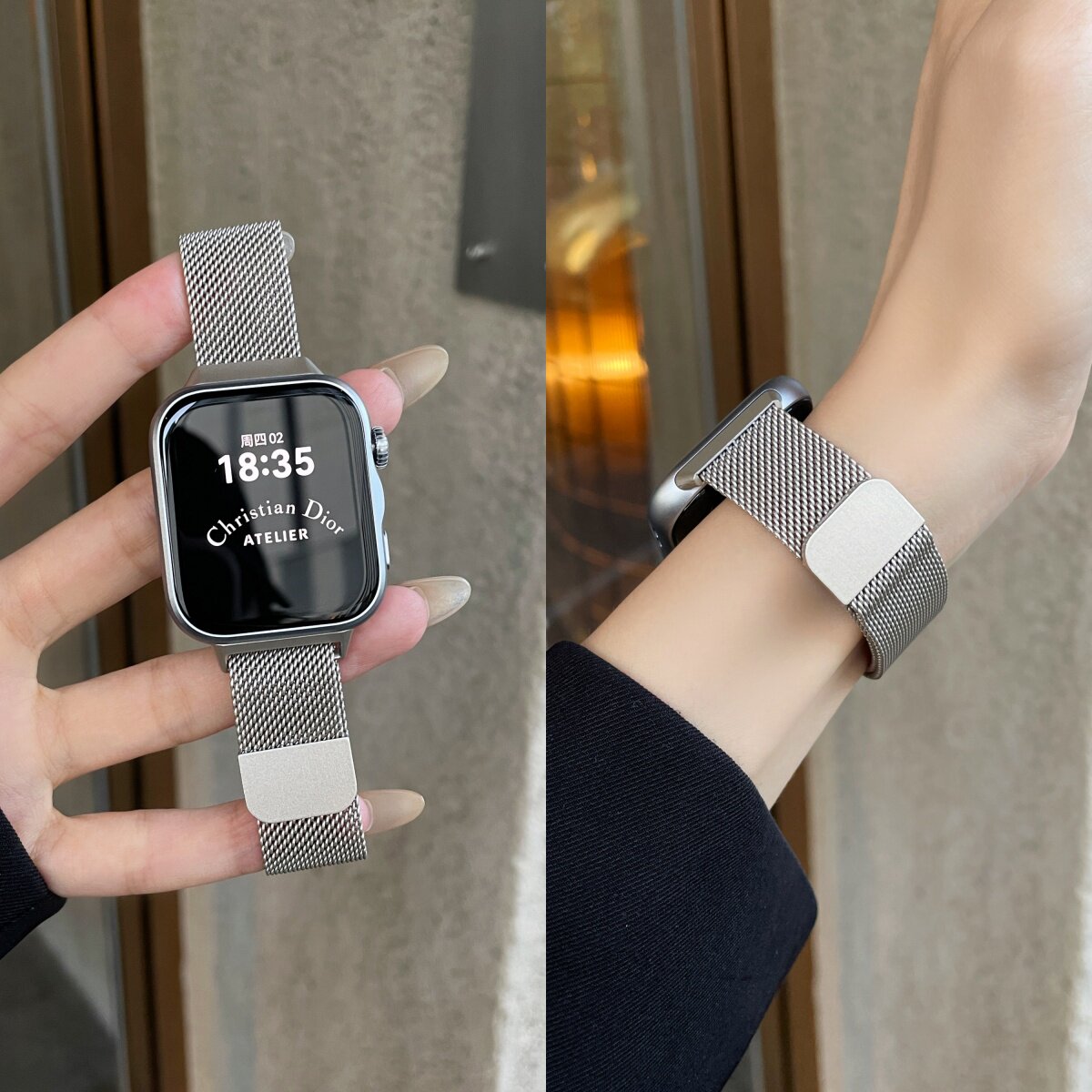 华为fit5米兰尼斯渐变色表带