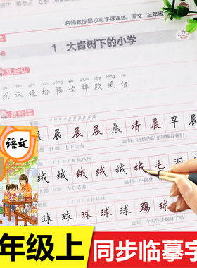 名师教你同步写字课练三年级