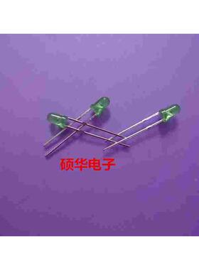 绿发绿LED 3mm发光二极管 发光LED 3mm绿色发光二极管