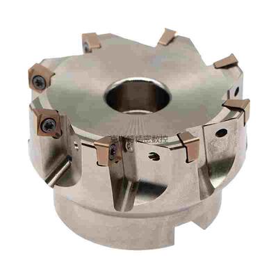 90度直角4NKT060308R快进给铣刀盘4N-TE90开粗重切削双面数控刀盘