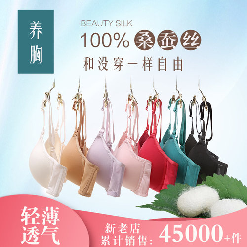 超薄款桑蚕丝内衣无钢圈无痕有致