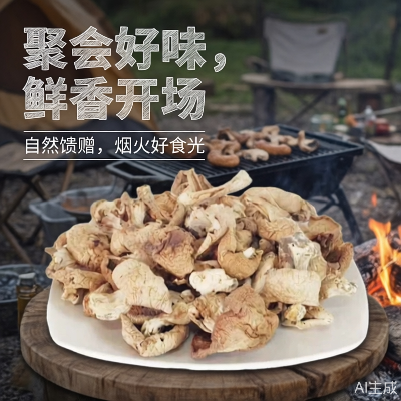 东北野生菌紫花脸蘑菇干货小鸡炖蘑菇香菇类煲汤滑嫩山珍农产品新