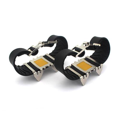 户外冰爪4四齿防滑鞋套雪地攀岩