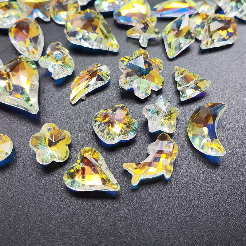 幻彩透明 宝石裸石仿捷克玻璃珠水钻手工制作项链手链配件材料