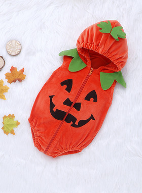 Children's Halloween clothes Zipper one piece clothes婴儿服