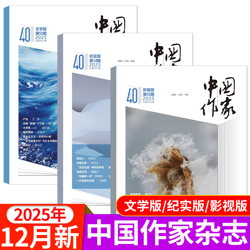 中国作家杂志文学/纪实/影视版