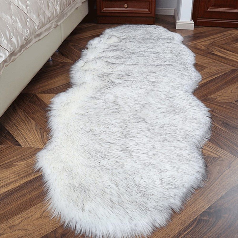 rijk soft sheepskin rug carpet indoor modern silky fur rugs