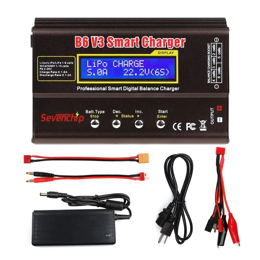 B6 V3 80W 6A Battery Charger Lipo NiMh Li Ion Ni Cd Digital 3C数码配件 手机支架/手机座 原图主图