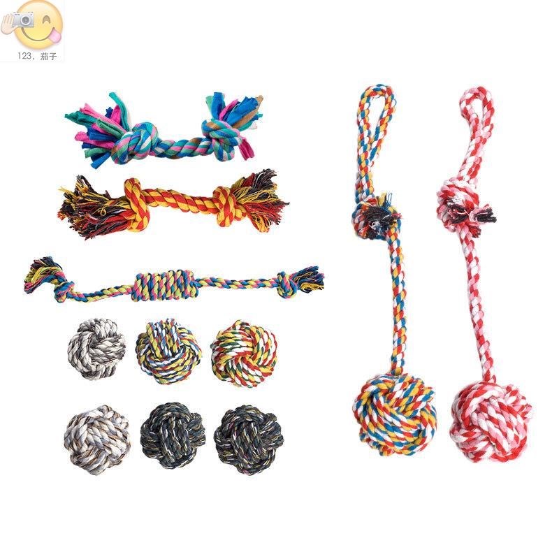 Yiwu pet dog toy coil rope pet cotton rope toys candy