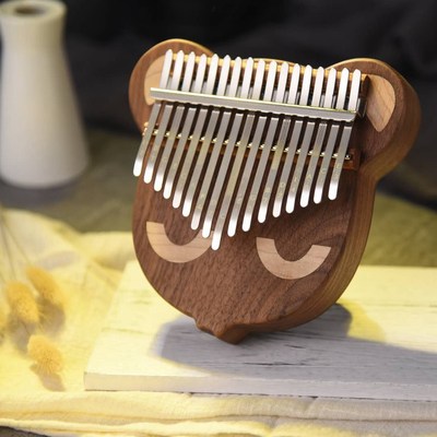 17 Lovely Key Thumb  Kalimba Whole Single Board Bear Fa