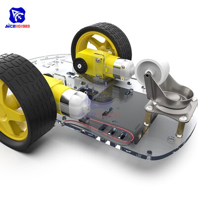 2WD Robot Smart Car Chassis Kits with Speed Encoder for Ardu