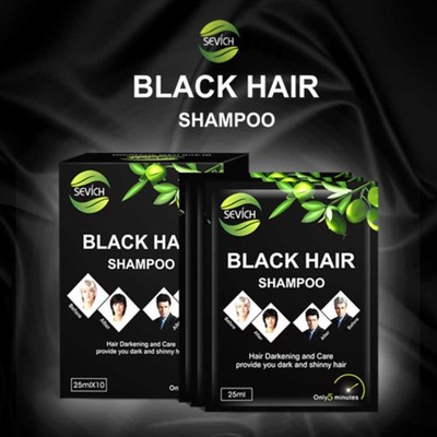 Hair-Dye-Shampoo Hair-Care Grey Instant Black White 1/5pcs S