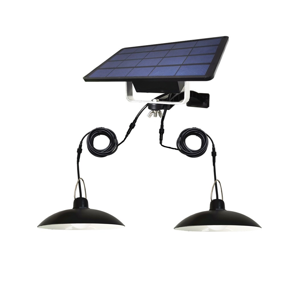 Dual Heads LED Solar Light Outdoor/Indoor Emergency Light Wi