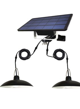 Dual Heads LED Solar Light Outdoor/Indoor Emergency Light Wi