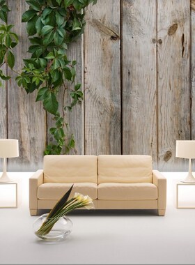 Eco-friendly Embossed Wood grain wallpaper modern personalit