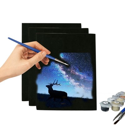 DIY Black Oil Painting Canvas Mini And Stretched Canvas Home