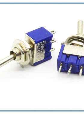 5Pcs ON-OFF-ON /ON-ON 3 Pin 3 Position Mini Latching Toggle