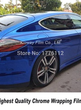 Highest quality Blue Mirror Chrome Vinyl Wrap Car Wrapping