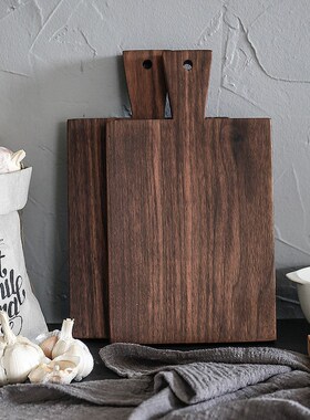 Black walnut chopping board breadboard solid wood pizza stea