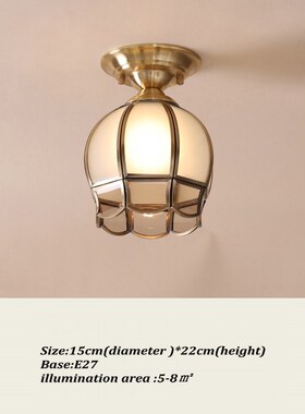 Artpad American Contemporari Ceiling Light Round Entrance Po