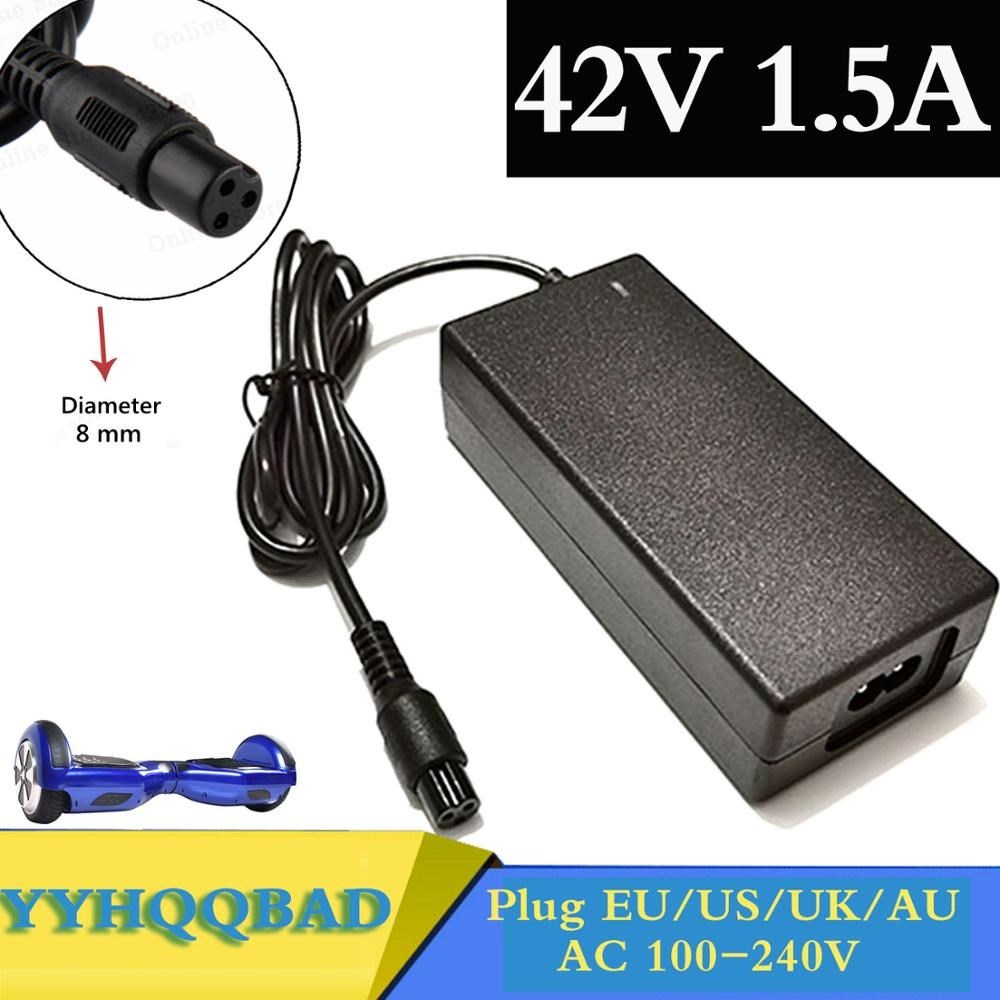 Wholesale 42V 1.5A niversal Battery Charger Hoverboard for S