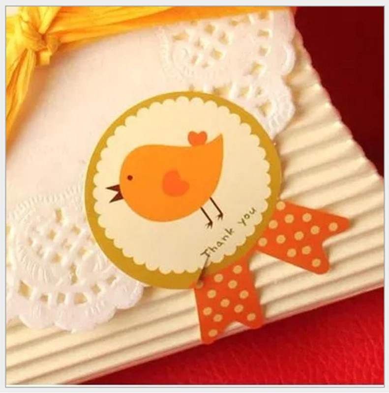 80pcs/lot lovely chickabiddy medal adhesive sticker gift sea