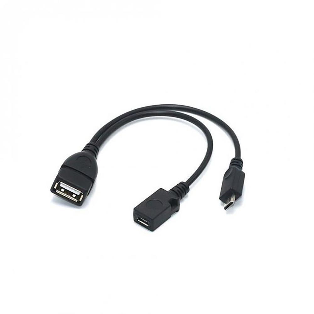 2 In 1 OTG Y Splitter Usb Adapter Micro Usb Host Power To M