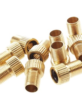 10Pcs Brass Presta to Schrader Adaptor Valve Bicycle Bike P
