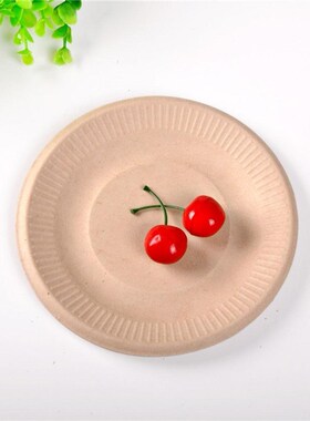 50PCS 6/7/9in  Compostable Paper Plates Heavy Duty Qual