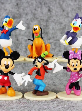6pcs/lot Mickey Mouse Minnie Mouse Clubhouse Birthday Party
