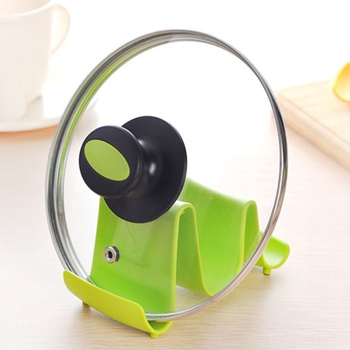 Hot Sale Wave Style Pan Pot Cover Lid Rack Cellphone Stand H