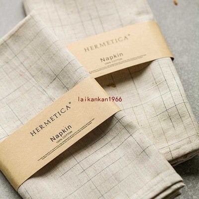 European simple cotton linen cloth napkins table napkin squa