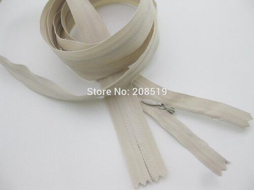 1pcs bed zipper beige color 1.1m/1.2meter/1.5meter long invi