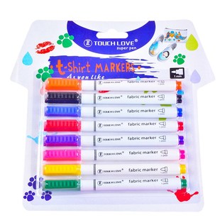 8 Pcs/Set Clothes Textile Marker Fabric Paint Pen DIY Crafts