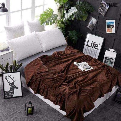 -Coral fleece blankets flannel blanket summer air condition-