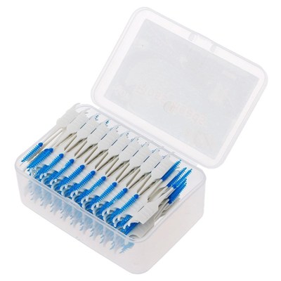 Interdental-Brush Toothpick Silicone Double-Floss-Head Hygie