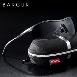 BARCUR Sports Aluminum Magnesium Mens Sunglasses Women Sun