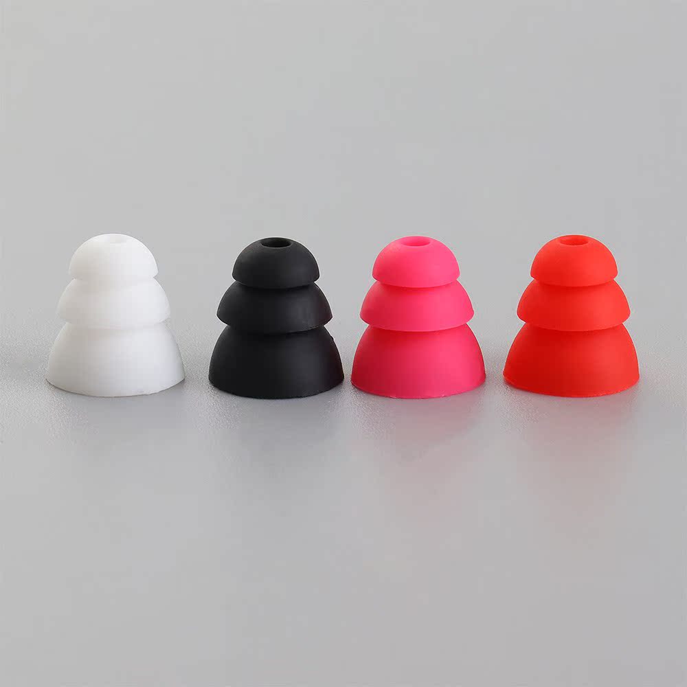 1Pair Three Layer Silicone In Ear Earphone Covers Cap Repla