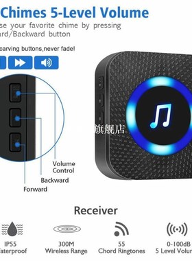 Dropship Hot Wireless Door Bell Waterproof Plug in Cordless