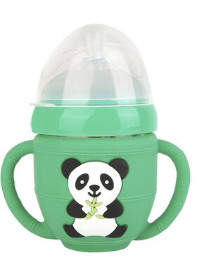 *150ml/240ml BPA-Free Baby Glass Feeding Bottle Portable Exp