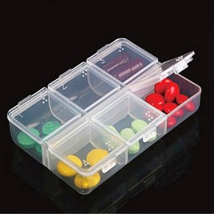 1PC New 6 Days Tablet Plastic Pill Box Holder Medicine Case