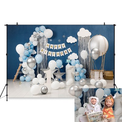 Boy 1st Birthday Cake Smash Photography Background Newborn