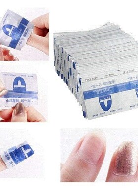 50Pcs Nail Polish Remover Acetone Foil Wrap UV Gel Soak Off